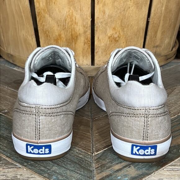 Keds Center 2 Beige Canvas Canvas Lace-Up Casual Comfort Sneakers Women Size 8.5 - Picture 6 of 11